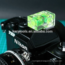 camera bubble spirit level with 2 vials